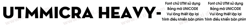 UTMMicra Heavy字体转换